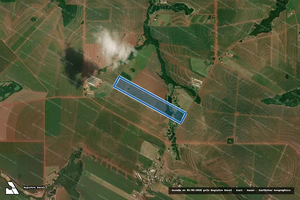 Imagem de satélite de Lote n° 21 Remanescente e 21-A da Gleba N° 09 do Imóvel Rio Azul/Piqueroby - Parte 1 em Palotina - PR