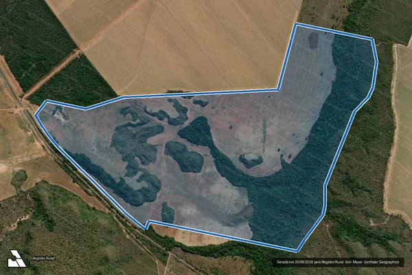 Imagem de satélite de FAZENDA LIMEIRA - LOTE 29 PARTE LOTEAMENTO RIO VERMELHO - Parte 01 em Goiatins - TO