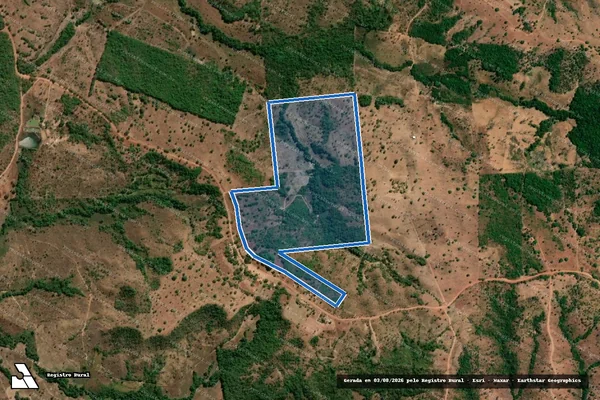 Imagem de satélite de JUNÇÃO DOS LOTES 135, 136 E PARTES DO LOTE 140 ( GL01 E 03, LOT. PIUM RIO DO COCO 2ª ETP-PARTE 01 - REMANESCENTE em Chapada de Areia - TO