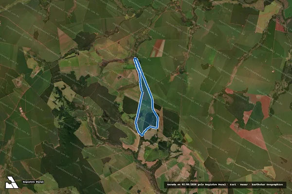 Imagem de satélite de Fazenda Potreirinho - Fazenda Potreirinjo Gleba A em Maracaju - MS
