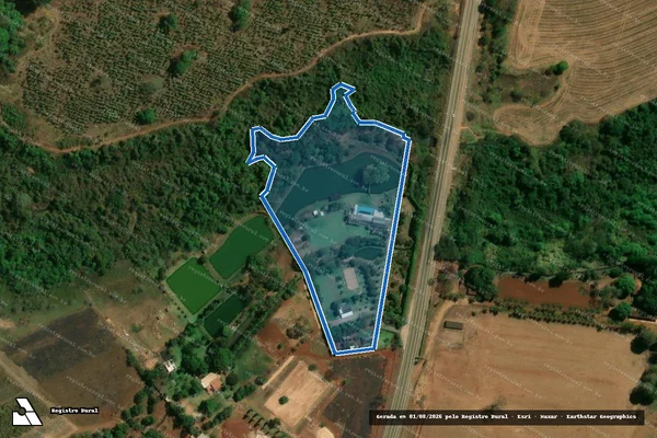 Imagem de satélite de FAZENDA ARROZAL - 001 em Trindade - GO