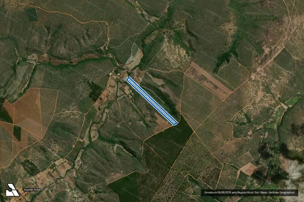 Imagem de satélite de FAZENDA TRES BARRAS  - Parte 1 em Rio Pardo de Minas - MG