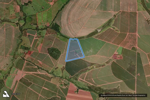 Imagem de satélite de Fazenda Santa Rita - PARTE 1 em Frutal - MG