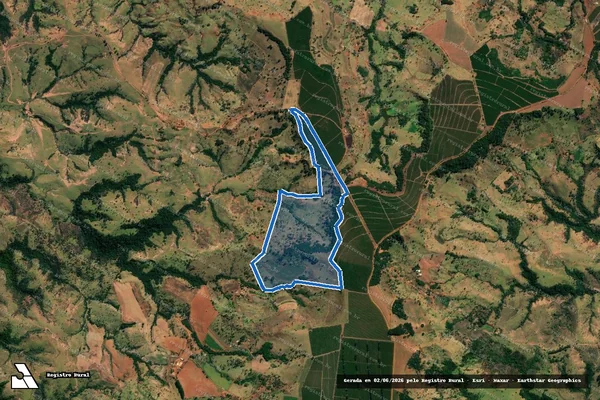 Imagem de satélite de FAZENDA ÁGUA LIMPA, LUGAR BEBEDOURO em Carmo do Paranaíba - MG