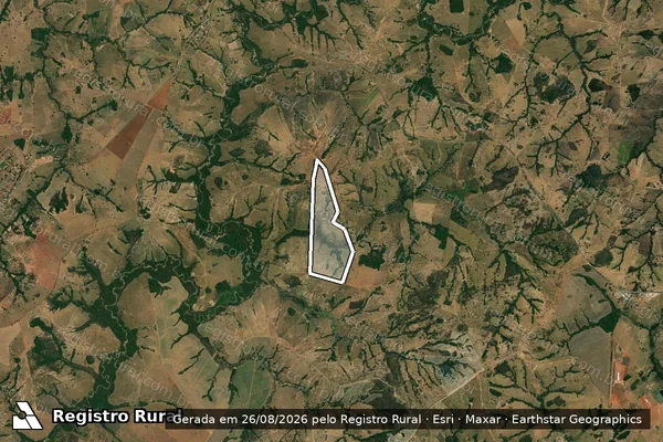 Imagem de satélite de FAZENDA TAPERÃO, PEDRA CANGA, AMARGOSO E SÃO VICENTE em Sanclerlândia - GO