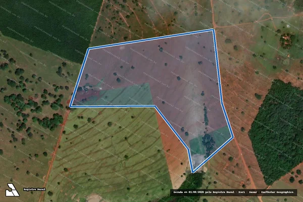 Imagem de satélite de FAZENDA BONITO - 20.336 em Iturama - MG