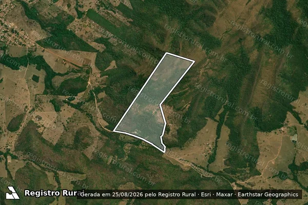 Imagem de satélite de SÍTIO SÃO SILVESTRE - Parte 1 em Santo Antônio de Leverger - MT