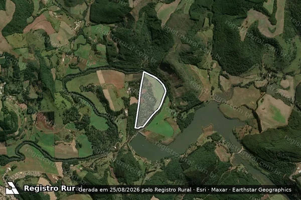 Imagem de satélite de FAZENDA VOLTA REDONDA - FAZENDA VOLTA REDONDA em Passos Maia - SC