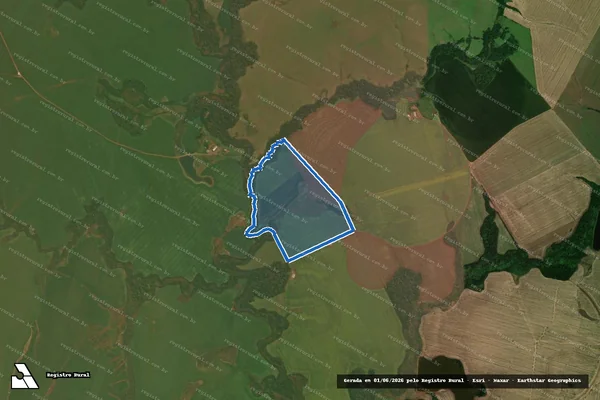 Imagem de satélite de Fazenda Verdes Pampas - Parte 01 em Boa Vista do Incra - RS