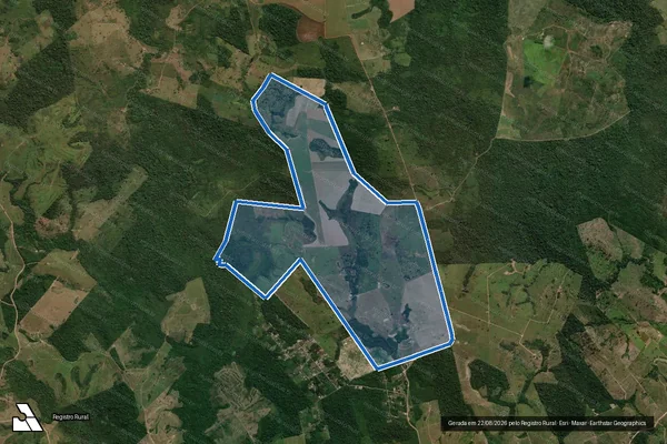 Imagem de satélite de FAZENDA JANAU - Parte 1 em Itaituba - PA