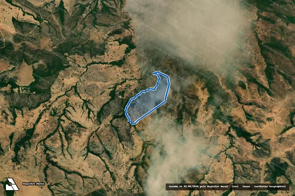 Imagem de satélite de FAZENDA QUILOMBO E BIBOCA - Mat. 5348 em Cocalzinho de Goiás - GO