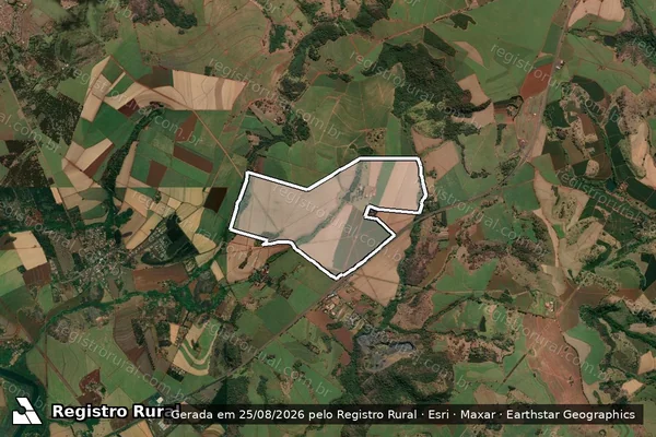 Imagem de satélite de Fazenda Aparecida - Parcela 1 em Jardinópolis - SP
