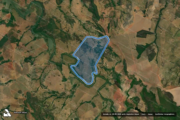 Imagem de satélite de Fazenda Campo Redondo em Ivolândia - GO