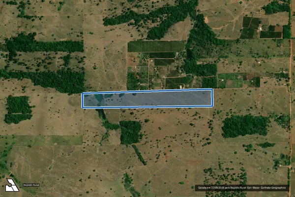 Imagem de satélite de LOTE 78C DA GLEBA 08,  SETOR GY-PARANÁ, P.I.C. GY-PARANÁ - Parte 1 em Cacoal - RO