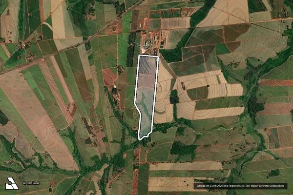 Imagem de satélite de SÍTIO SANTA MARIA - GLEBA B em Penápolis - SP