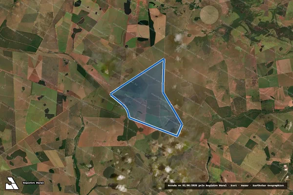 Imagem de satélite de FAZENDA CASCALHO em Cassilândia - MS