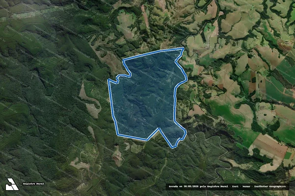 Imagem de satélite de Fazenda São Nicolau em Arapoti - PR