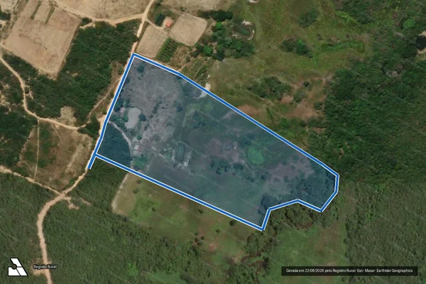 Imagem de satélite de FAZENDA TABATINGA - GLEBA 01 A em Taiobeiras - MG