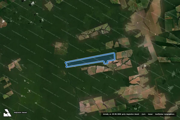 Imagem de satélite de Fazenda Diamante Azul II - Parte 1 em Nova Maringá - MT