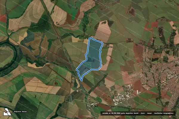 Imagem de satélite de Fazenda Recreio - Gleba A em Jardinópolis - SP
