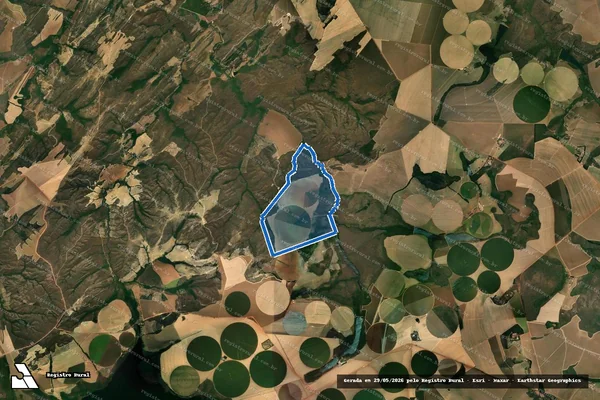 Imagem de satélite de FAZENDA SERRA DOURADA - Parte 1 em Água Fria de Goiás - GO