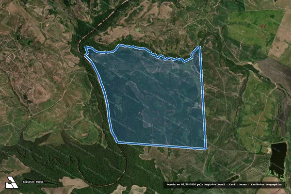 Imagem de satélite de Fazenda Ouro Negro - 001 em Pedras Altas - RS