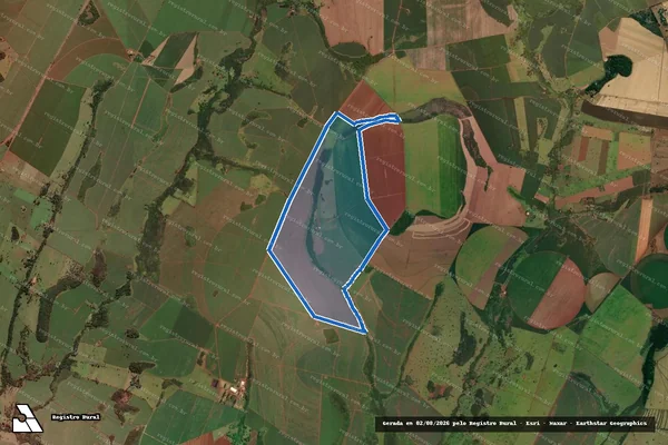 Imagem de satélite de FAZENDA JUNQUEIRA - GLEBA 02 - A - Gleba 02-A1 em Água Comprida - MG