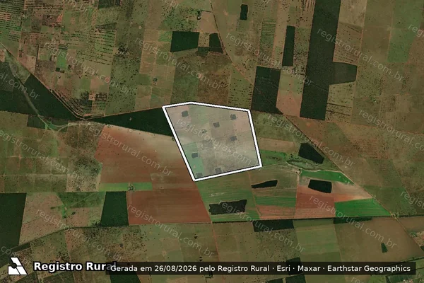 Imagem de satélite de FAZENDA DONA MARGARIDA - Parte 1 em Terenos - MS