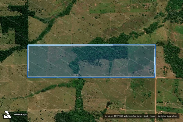 Imagem de satélite de LOTE 96 GL 23 ST ROLIM DE MOURA P.F. GY PARANA - Parcela 1 em Rolim de Moura - RO