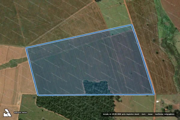 Imagem de satélite de Fazenda Rancho J IV - Matrícula 5290 (B) em Agudos - SP