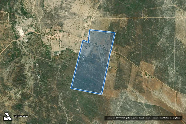 Imagem de satélite de FAZENDA RETIRO - Parte 1 em Pedra Preta - RN