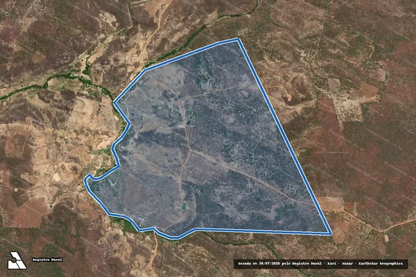 Imagem de satélite de FAZENDA TAPUITABA - Parte 1 em São Miguel do Tapuio - PI