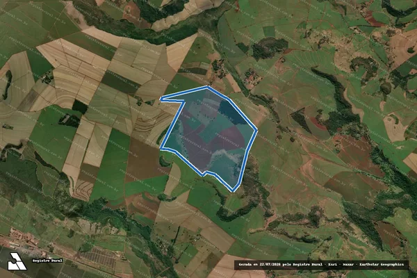 Imagem de satélite de Fazenda Santa Iria - Parte 2 em São Simão - SP