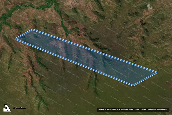 Imagem de satélite de Fazenda Chapadinha parte 1 - Parte 2 em Mirador - MA