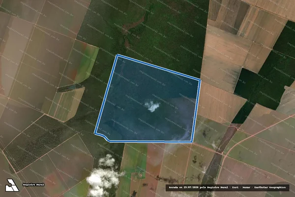 Imagem de satélite de FAZENDA GARÇA - Parcela 1 em Boa Esperança do Norte - MT