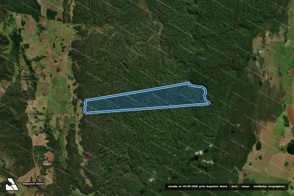 Imagem de satélite de Fazenda Campo Verde - Área Desmembrada 01 - Lote 16 em Porto Murtinho - MS
