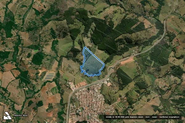 Imagem de satélite de Fazenda Bálsamo - GLEBA 03 em Carmópolis de Minas - MG
