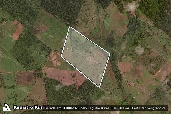 Imagem de satélite de P.A CENTRO DA MATA - LOTE 39 - Parte 1 em Conceição do Araguaia - PA