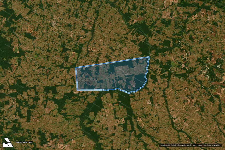 Imagem aérea do item B