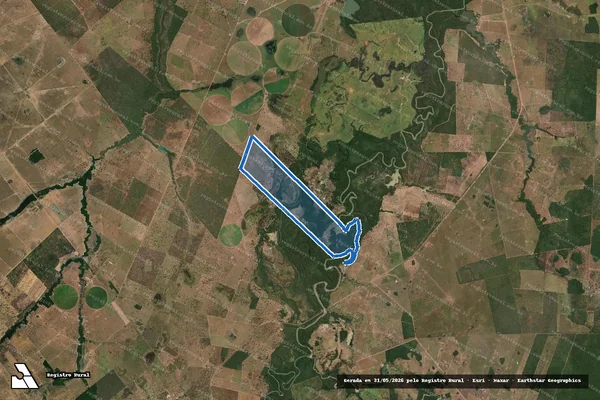 Imagem de satélite de Fazenda Maratá e Fazenda Três Mineiros - Parte 2 em Britânia - GO