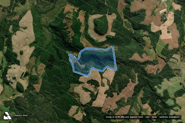 Imagem de satélite de Fazenda Perdizes - Única em Água Doce - SC