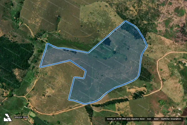 Imagem de satélite de SITIO SANTA CRISTINA E GOIABAL - Parcela 1 em Leopoldina - MG