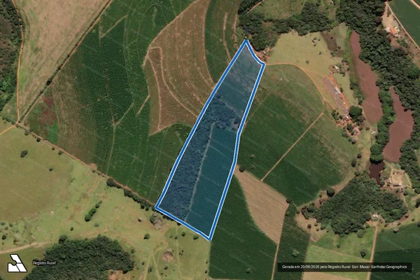 Imagem de satélite de Serrado - Serrado em Carmo da Cachoeira - MG