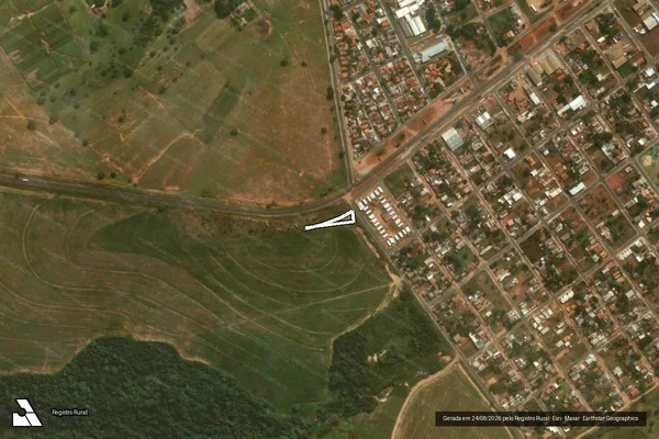 Imagem de satélite de FAZENDA_FLORES_DO_RIO_VERDE_GLEBA_03 - Matrícula 2.704 em Mineiros - GO