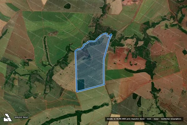 Imagem de satélite de Fazenda Santo Inácio - Parcela 1 em Campo Florido - MG
