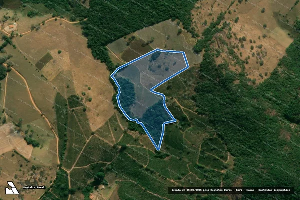 Imagem de satélite de SITIO SAO JOAO - GLEBA 02 em Campestre - MG