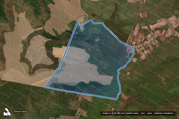 Imagem de satélite de PROJETO DE ASSENTAMENTO BACURI - PARTE 2 em Miguel Leão - PI