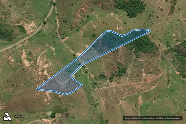 Imagem de satélite de FAZENDA BELA VISTA - GLEBA 01 em Goiabeira - MG