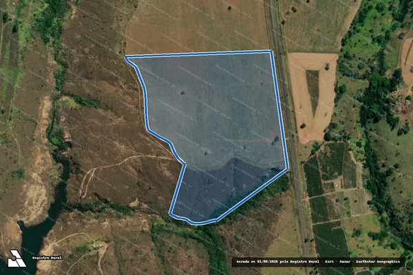 Imagem de satélite de FAZENDA PIRAPETINGA - PARCELA 08 em Patrocínio - MG
