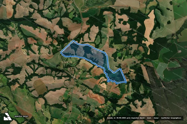 Imagem de satélite de Fazenda Barreiro - Matrícula 2.734 em Arapoti - PR